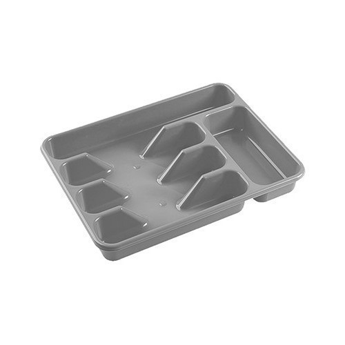 CUBERTERO MILAN GRIS 5 COMPARTIMENTOS 33.5X25.5CMS